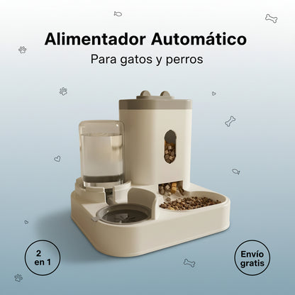Ee2 in 1 Gravity Pet Feeder Water Dispenser Strike,Automatic Cat Dog Food Water Bowl Basin Dogs Pet Supplies