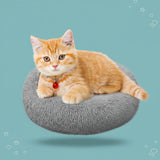 Cat Bed, Cat Beds for Indoor Cats Washable, Orthopedic Soft Fluffy round Calming Pet Bed for Small Cat, Small Cat Beds & Furniture