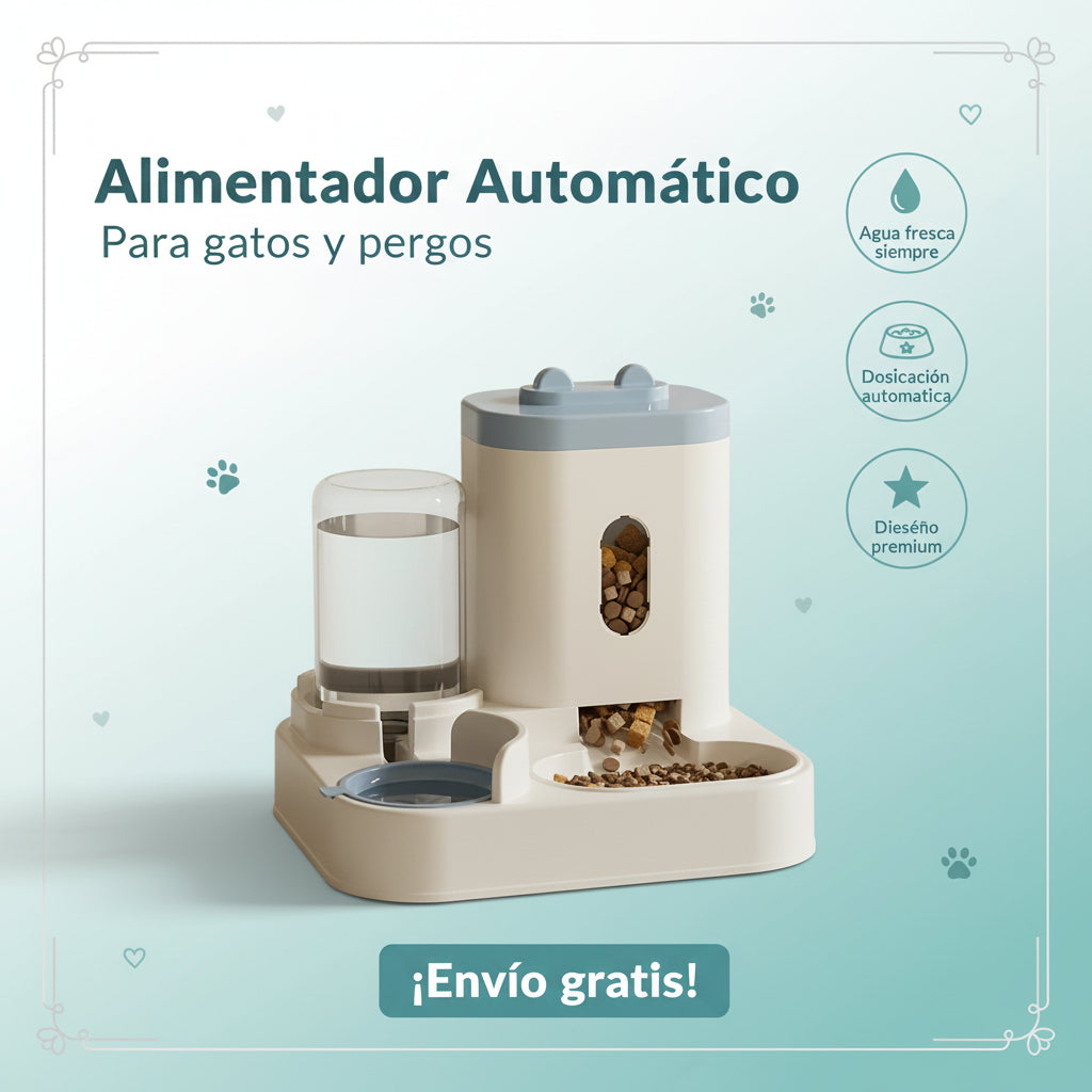 Ee2 in 1 Gravity Pet Feeder Water Dispenser Strike,Automatic Cat Dog Food Water Bowl Basin Dogs Pet Supplies