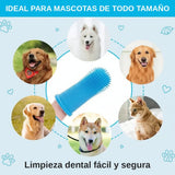 Pet Finger Toothbrush Kit Non-Toxic Silicone Dental Cleaning Tool for Dogs Cats Puppies Tartar Removal Bad Breath Care Cleaning