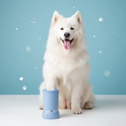 Dog Pet Paw Washer Automatic Paw Foot Cleaner with Rechargeable Cup for Small Medium Large Breed Dogs Cats Paw Foot Washer Cup
