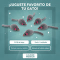 Set de 5 Ratones de Peluche Interactivos para Gatos