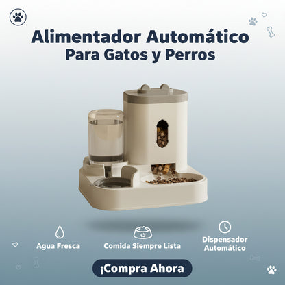 Ee2 in 1 Gravity Pet Feeder Water Dispenser Strike,Automatic Cat Dog Food Water Bowl Basin Dogs Pet Supplies