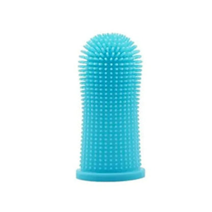 Pet Finger Toothbrush Kit Non-Toxic Silicone Dental Cleaning Tool for Dogs Cats Puppies Tartar Removal Bad Breath Care Cleaning