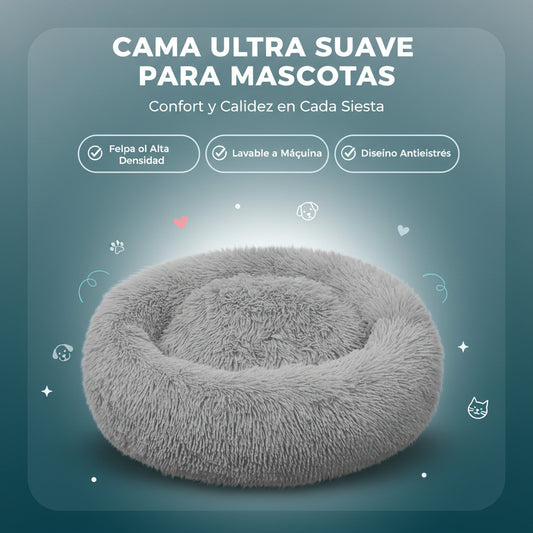 Cat Bed, Cat Beds for Indoor Cats Washable, Orthopedic Soft Fluffy round Calming Pet Bed for Small Cat, Small Cat Beds & Furniture