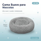 Cat Bed, Cat Beds for Indoor Cats Washable, Orthopedic Soft Fluffy round Calming Pet Bed for Small Cat, Small Cat Beds & Furniture