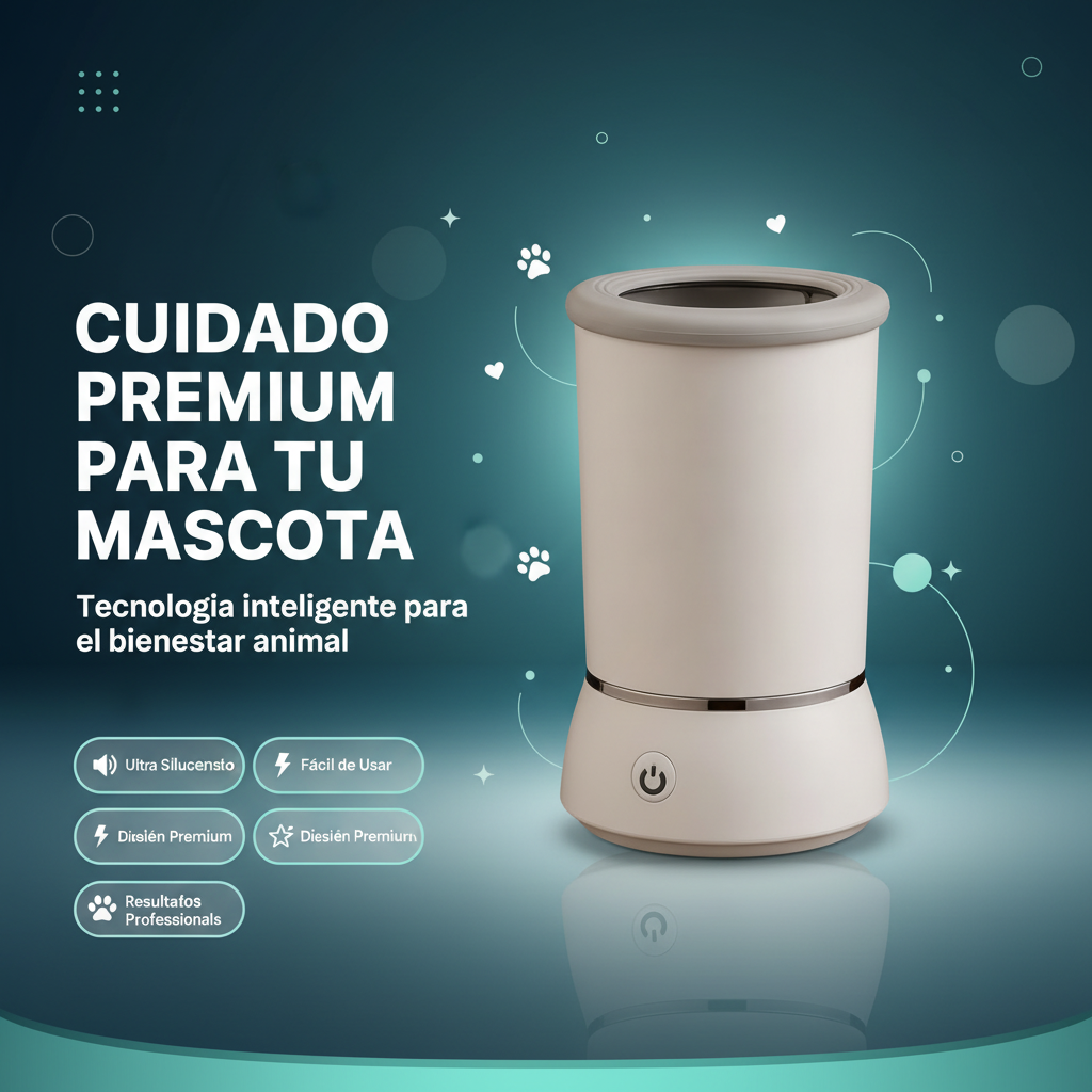 Lavador Automático de Patas para Mascotas
