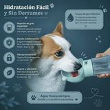 Botella Portátil 2 en 1 para Perros y Gatos