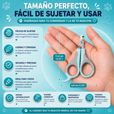 Cortaúñas de Acero Inoxidable para Perros con Lima Incluida