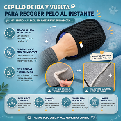 Guante Removedor de Pelo para Mascotas